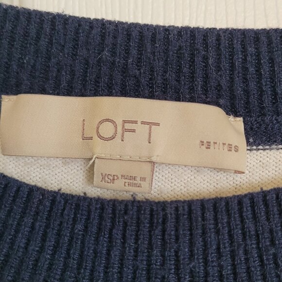 Loft Striped Sweater Office Professional Work - Picture 2 of 3
